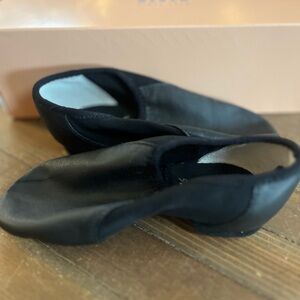 Bloch Neo-Flex Jazz Shoes Child Sizes Black Leather and Neoprene Slip on 10.5